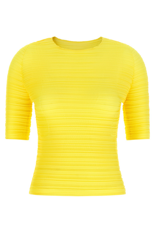 'Jiggly Pleats' blouse Yellow