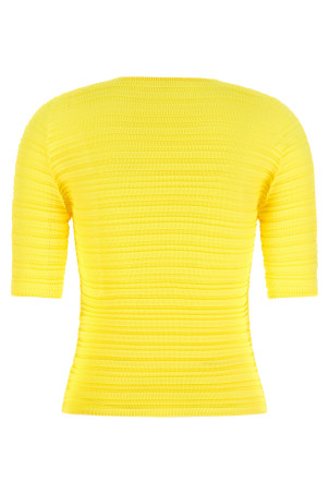 'Jiggly Pleats' blouse Yellow
