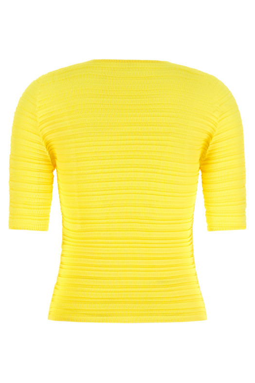 'Jiggly Pleats' blouse Yellow