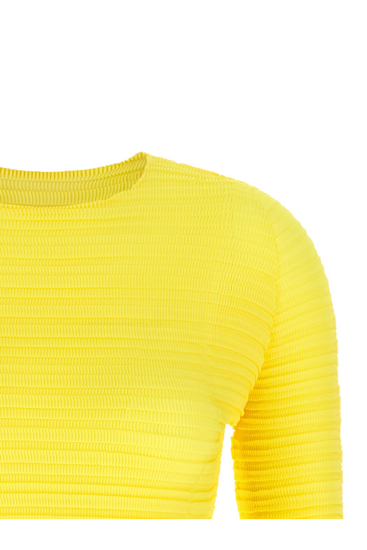 'Jiggly Pleats' blouse Yellow