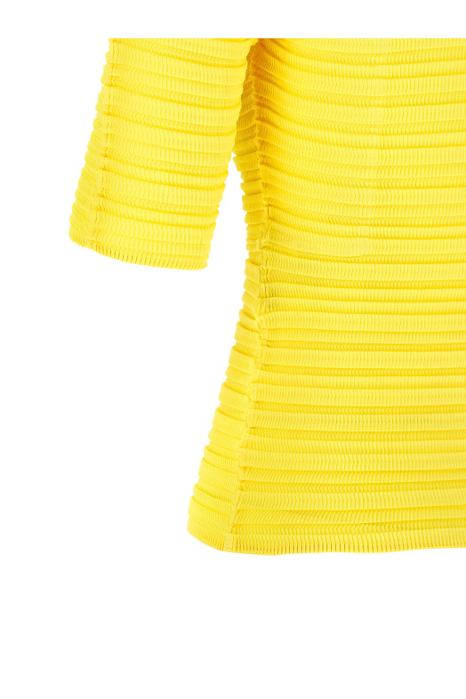 'Jiggly Pleats' blouse Yellow