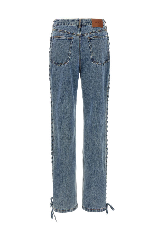 Джинсы «Laced Straight Leg» синего цвета 11459530543054