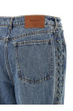 Джинсы «Laced Straight Leg» синего цвета 11459530543054