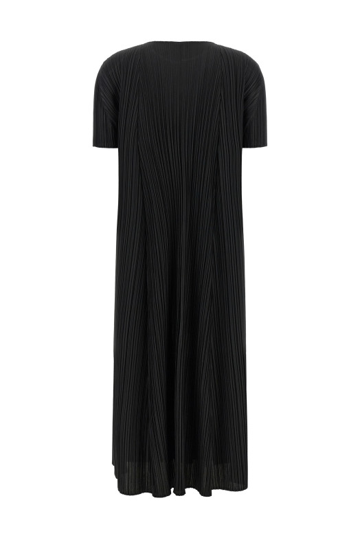 'Mellow Pleats' dress Black
