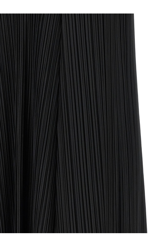 'Mellow Pleats' dress Black