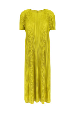 'Mellow Pleats' dress Green