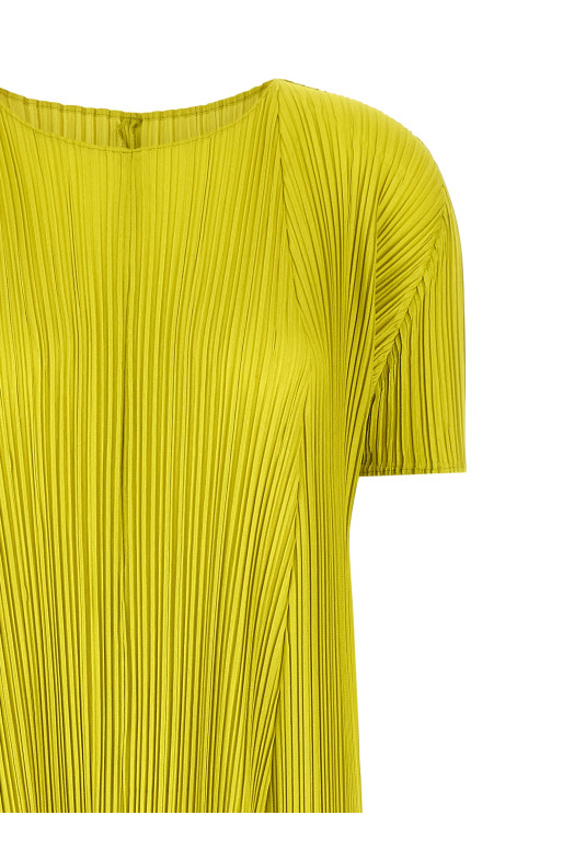 'Mellow Pleats' dress Green