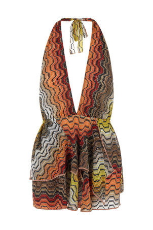 Платье-халат с греческим мотивом, разноцветное MISSONI MS26SQ24BR015DS91SC