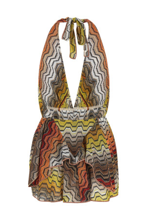 Платье-халат с греческим мотивом, разноцветное MISSONI MS26SQ24BR015DS91SC