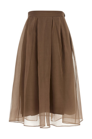 'Circle' skirt Brown