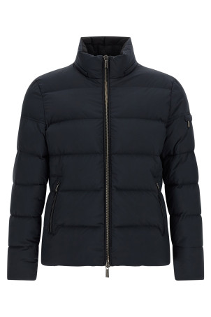 'Brett' - 'Acqua' line bomber jacket Blue