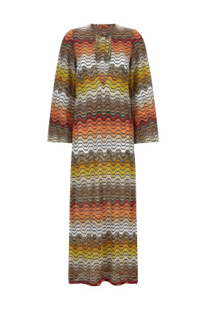 Платье-халат с греческим узором, разноцветное MISSONI MC26SQ04BR015DS91SC