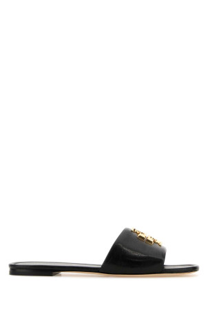 Black nappa leather Eleanor slippers Black TORY BURCH (157966)