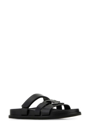 Black leather Ines Sport slippers Black TORY BURCH (161636)