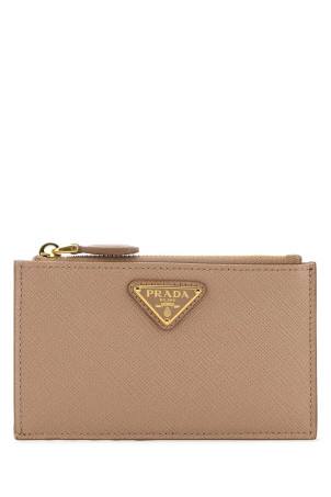 Картхолдер з шкіри ніжно-рожевого кольору від PRADA (1MC086QHH)