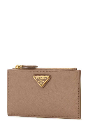Картхолдер з шкіри ніжно-рожевого кольору від PRADA (1MC086QHH)