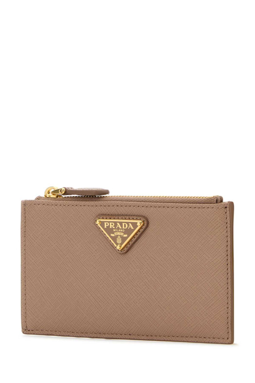 Картхолдер з шкіри ніжно-рожевого кольору від PRADA (1MC086QHH)