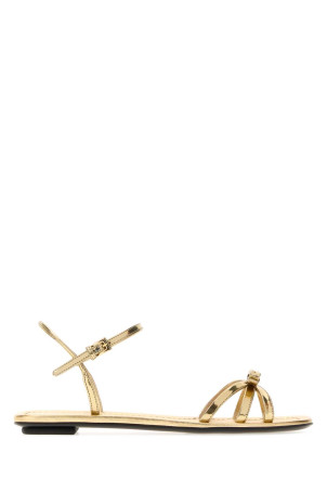 Gold leather sandals PRADA (1X410OF0053AU1)