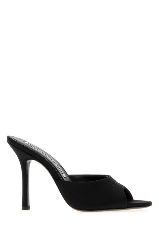 Черные туфли-муле из ткани ALEXANDER WANG (30326S011)