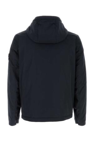 Midnight blue polyester padded jacket Black STONE ISLAND (410004726)