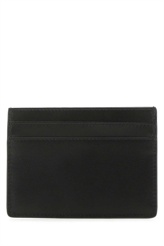 Чорний шкіряний картхолдер Black SAINT LAURENT (4856310SX0E)