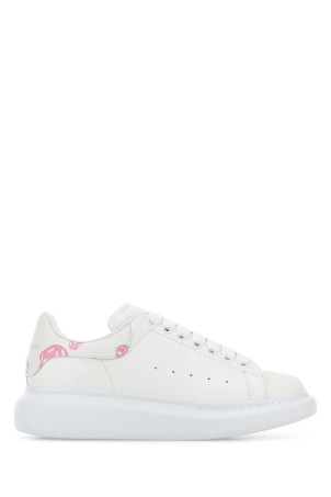 White leather sneakers with printed leather heel ALEXANDER MCQUEEN (553770WIAKB)