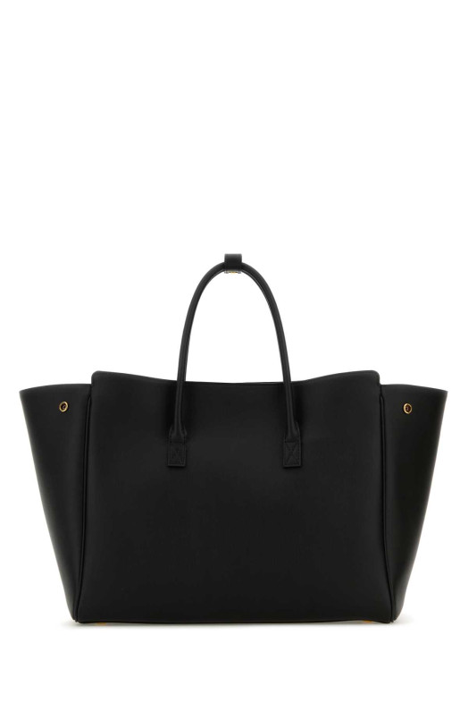 Черная кожаная сумочка Carry All Hempton от BALENCIAGA (8133572ABAV)