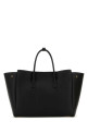 Черная кожаная сумочка Carry All Hempton от BALENCIAGA (8133572ABAV)