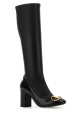 Черные кожаные сапоги GUCCI (851420AAFI1)