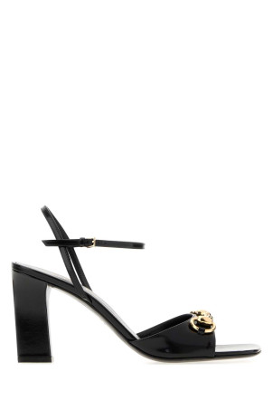 Black leather Signora sandals Black GUCCI (870797CLG00)