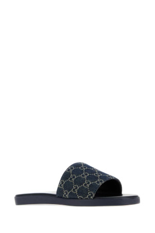 GG denim slippers GUCCI (871685FAF4Y)