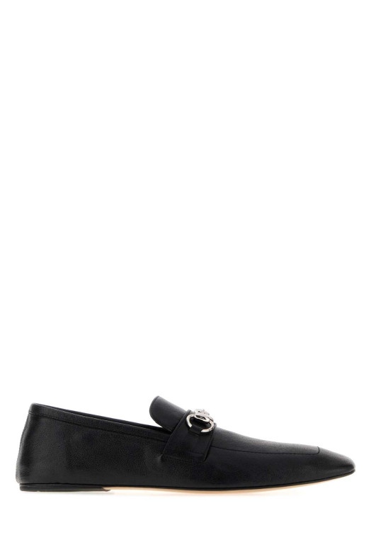 Black leather Ragazzo loafers Black GUCCI (871865AAGEH)