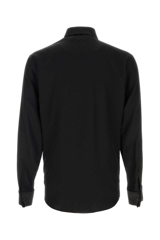 Black twill shirt Black GUCCI (874712ZAU3Z)