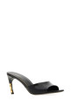 Black leather mules Black GUCCI (875298AAE5J)