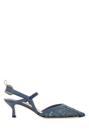 Cerulean blue mesh ColibrÃ¬ Lite pumps FENDI (8J8558AY0M)