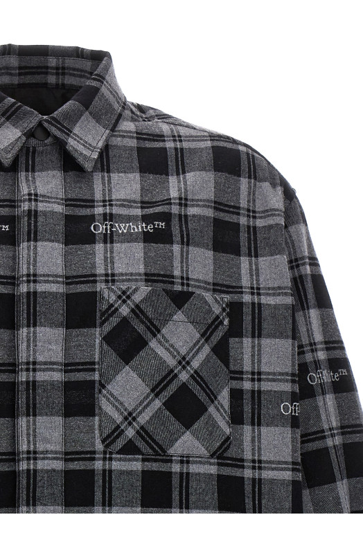 'Check Flannel Padded' jacket Gray 'Check Flannel Padded' jacket Gray