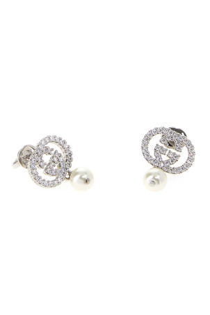 Silver metal earrings GUCCI (A0009FJ9740)