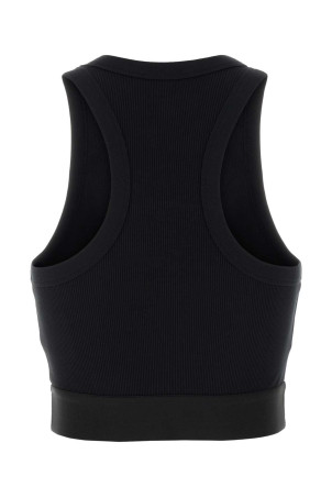 Чорний топ із еластичної бавовни GIVENCHY (BW70FNR2Q3)