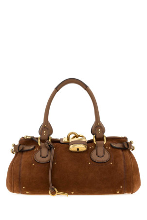 Brown suede Paddington shopping bag CHLOE (CH26AS802S77)
