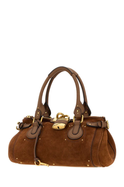 Brown suede Paddington shopping bag CHLOE (CH26AS802S77)