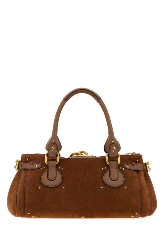 Brown suede Paddington shopping bag CHLOE (CH26AS802S77)