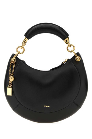 Черная кожаная сумка Chloé Banana CHLOE (CH26AS921S60) CHLOÉ