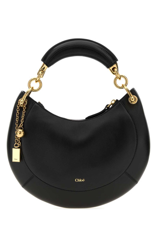 Black leather ChloÃ© Banana handbag CHLOE (CH26AS921S60)