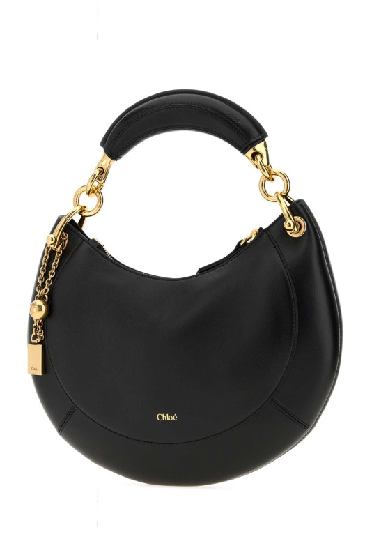 Black leather ChloÃ© Banana handbag CHLOE (CH26AS921S60)