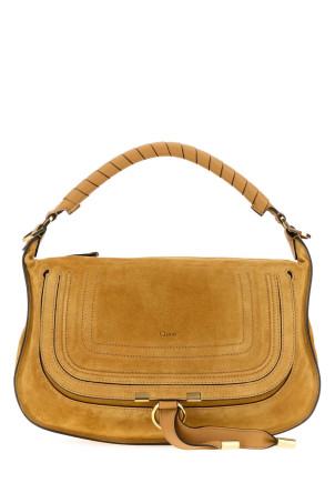 Маленька сумка через плече Marcie з гірчичного замшу від CHLOE (CH26SS882P37) CHLOÉ