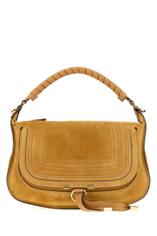 Маленька сумка через плече Marcie з гірчичного замшу від CHLOE (CH26SS882P37) CHLOÉ
