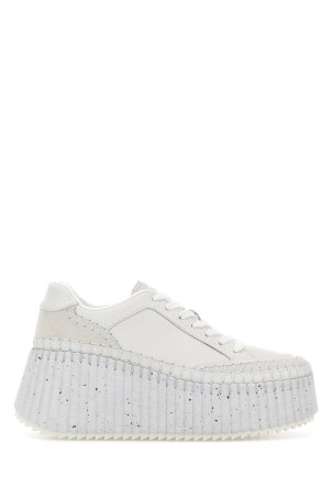 White leather Nama sneakers Multicolor CHLOE (CHC24U02IBD)