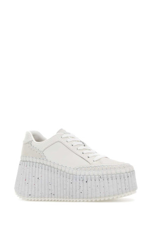 White leather Nama sneakers Multicolor CHLOE (CHC24U02IBD)