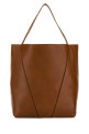 Caramel leather large Spin shopping bag CHLOE (CHC25SS810N84)