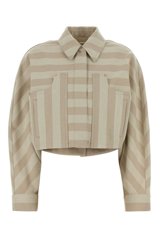 Embroidered drill jacket FENDI (FLF863AW8G)